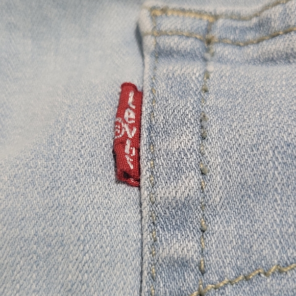 Levi's Women's Boyfriend Mid-Rise  Lapis Med Wash Jeans Size 32 (34×27) Stretch - Picture 8 of 14